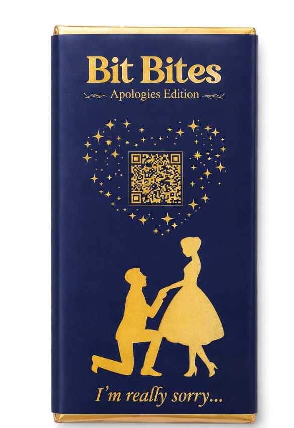 Apology Chocolate Bar – Say Sorry When Words Fall Short | Bit Bites