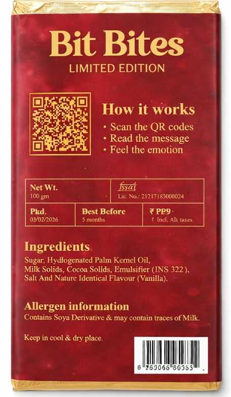 Bit Bites – Ruby Proposal Chocolate | Scan-to-Propose QR Chocolate Gift for Love & Engagement